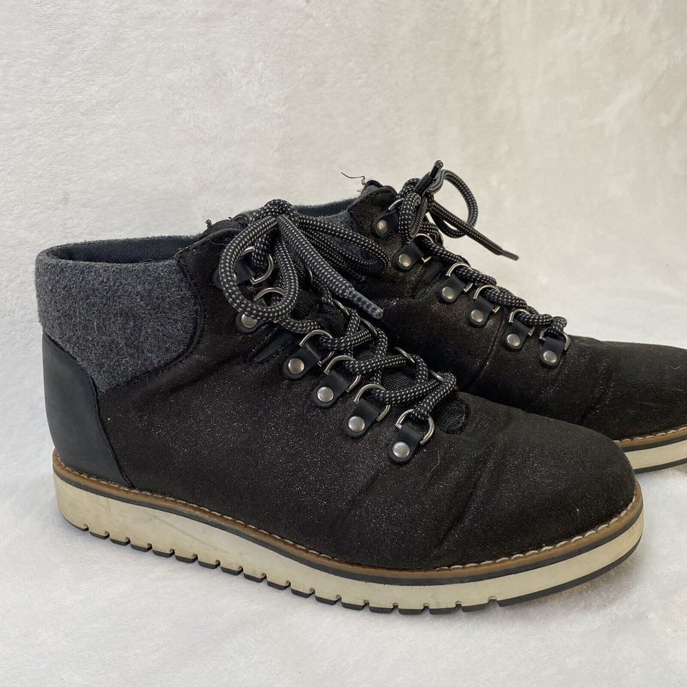 White Mountain Clifton Boots Womens Sz 7.5M Black Gray Booties